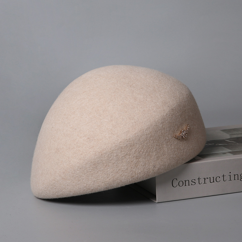 Uldbaret til kvinder elegant vinterhue stilfuldt efterårsudstyr_voghion.com