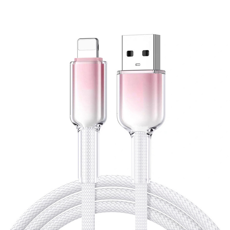 グラデーション氷晶透明pd60w急速充電ケーブルは華為iphone16充電線リンゴ15急速充電を適用する|undefined