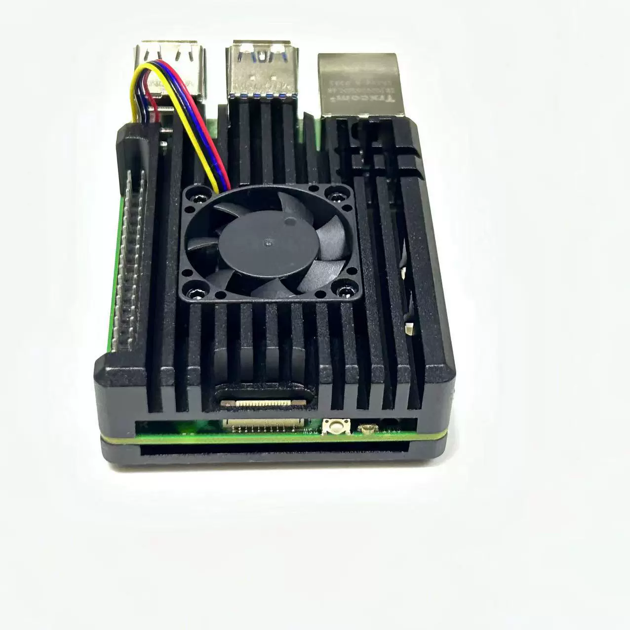 Хит продаж алюминиево-сплавная корпусная чаша Raspberry Pi Pi5 с завязанной PWM температурной системой и активным охлаждением