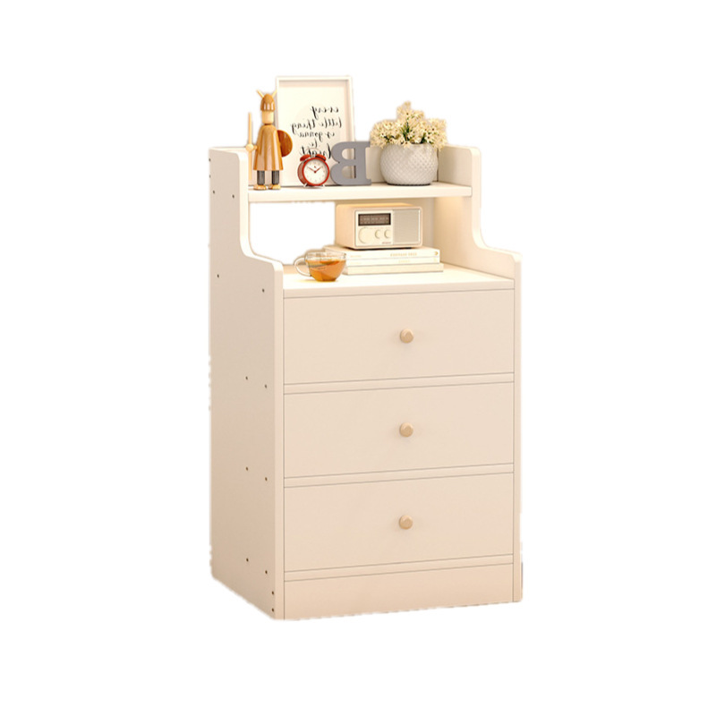 Mesa de cabezal de cama, gabinete lateral doméstico, gabinete de almacenamiento moderno pequeño, estante de almacenamiento multifuncional, dormitorio pequeño