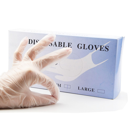 Tattoo beauty gloves disposable PVC finger cots lip bleaching eyebrow tattoo small and medium size gloves beauty salon cross-border