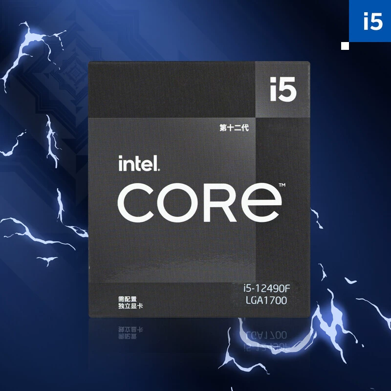 Intel/英特尔 I5-12490F盒装CPU 主频3GHz 适用于H610/b660/z690主板