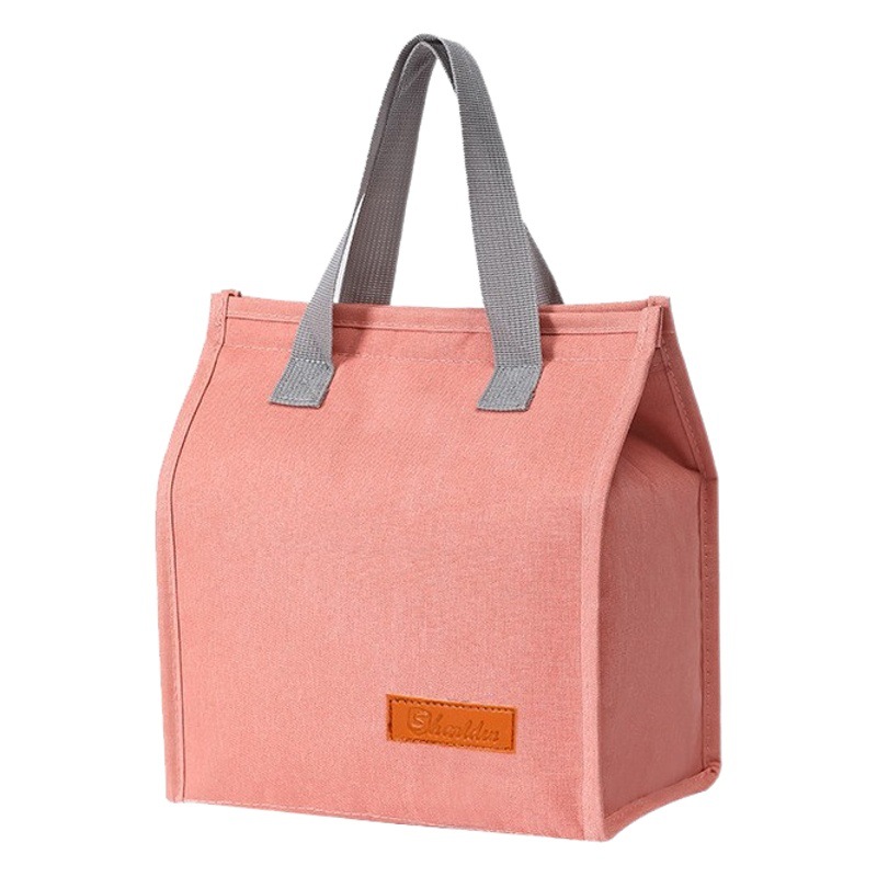 Nuevos productos transfronterizos bolsas de almuerzo de gran capacidad simple bolsas de almuerzo portátiles bolsas de almuerzo bolsas de aislamiento térmico velcro comercio exterior