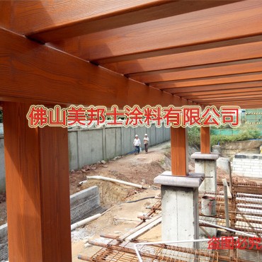 厂家直销木纹漆施工工艺，氟碳木纹钢材，木纹漆是如何喷的