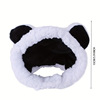 2026秋冬跨境外贸新款1件熊猫帽宠物头饰猫咪服饰配件带|ru