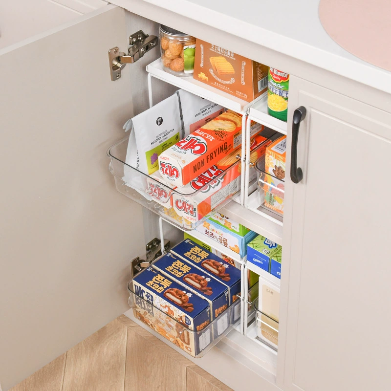 Amazon Kitchen Cabinet Single Snaping Frame Cartoder -based layered storage rack Multi -layer home factory wholesale