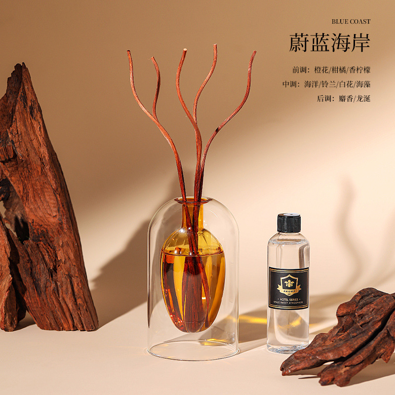 Botella de aceite esencial aromático de caña para el hogar de alto nivel de fragancia de olor interior adornos de baño regalo image 13