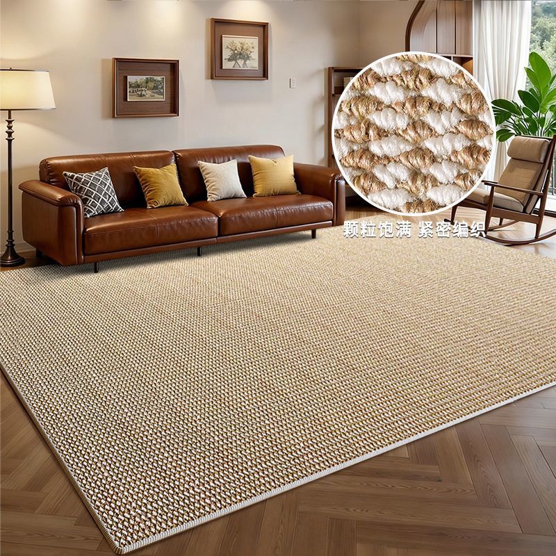 ✅ Alfombra circular sencilla con diseño de piña, imitación de sisal, tapete para estudio fotográfico, tapete para sala de estar, tapete para puerta de ventana, lavable