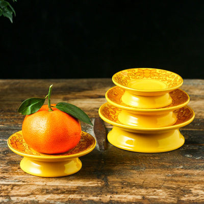 ceramics For disc Worship Buddha Worship Fruit plate Fruit plate Buddha Temple temple Small fruit Manufactor Direct selling