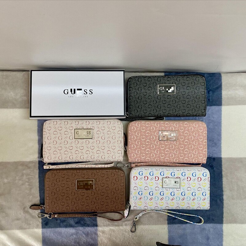 Guess home GS new autumn and winter foreign trade Fashion Women's mobile phone zipper large capacity long clutch with box wallet