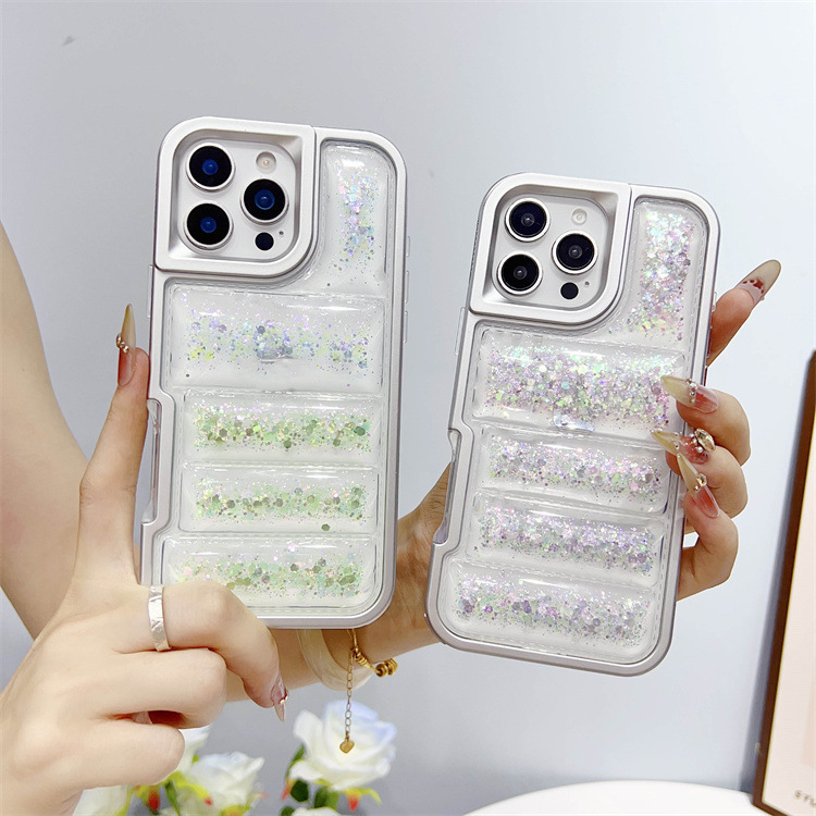 For Samsung Samsung Galaxy A26 new bright armor down jacket glue drop 2-in -1 phone case