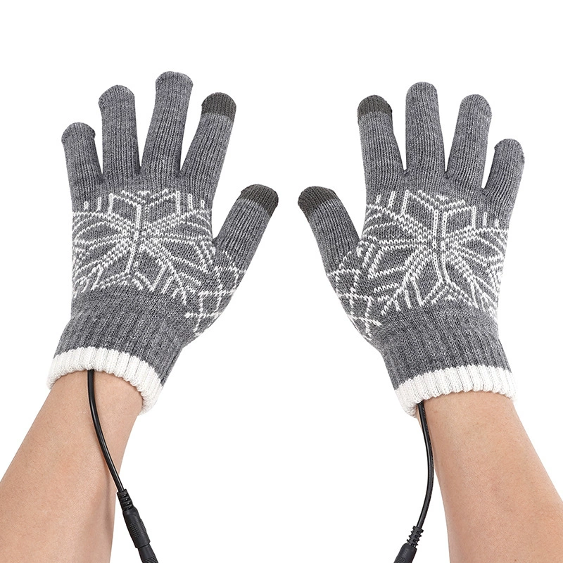 Neutral USB Heating Gloves - Electric Heated Touchscreen, Black or Grey, Washable, Removable Heating