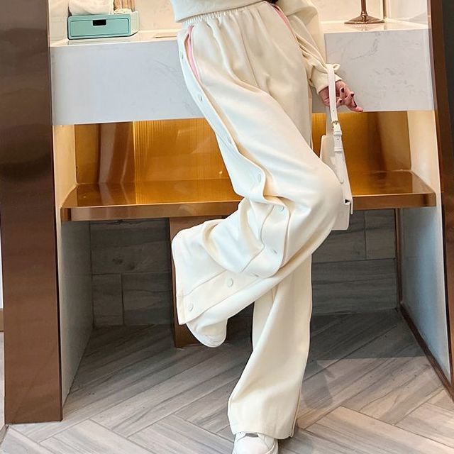 2025运动休闲套装女春秋新款韩版时尚短款收腰卫衣束脚裤子两件套|undefined