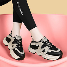 阿甘鞋女款潮鞋真皮加绒秋季2024新款温州女鞋休闲运动厚底老爹鞋