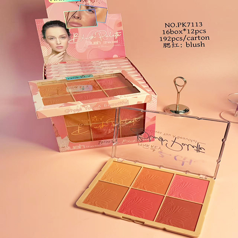 PINKKEY nuevo comercio exterior transfronterizo mejora blush multicolor perlado mate oro cebolla polvo fino parpadeo de sombra de ojos en stock