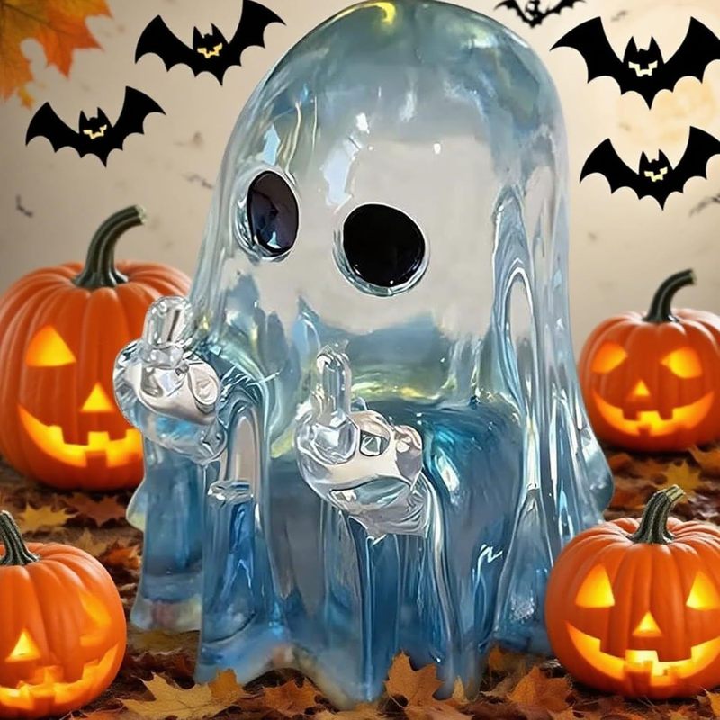Middle Finger Ghost Resin Mold中指鬼树脂模具鬼魂装饰硅胶模具|undefined