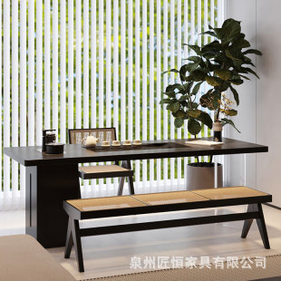 Solid Wood Balcony Tea Table Desk Acrylic Suspension Tea Table Italian Minimalist Tea Table Kettle Tea Tray Integrated
