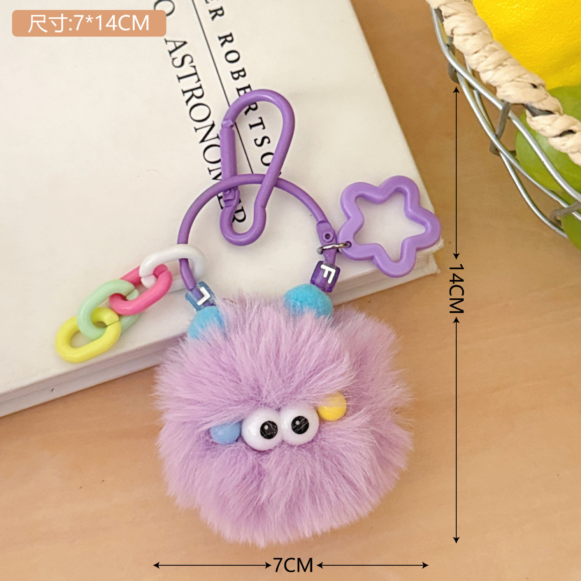 Creativo bolso de peluche muñeca colgante llavero de automóvil colgante universal chica corazón bolso de peluche colgante mayorista