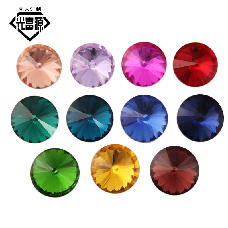 Glass stone inlay handmade