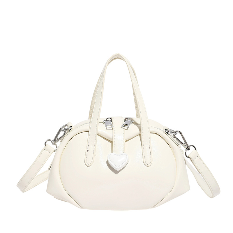 Versión coreana del bolso de nicho 2025 verano nuevo bolso femenino lindo amor bolso de hombro personalidad contraste color bolso de mensajero marea