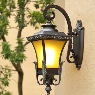 European style retro water-like wall lamp outdoor balcony courtyard gate lamp garden villa exterior wall corridor terrace lamp led