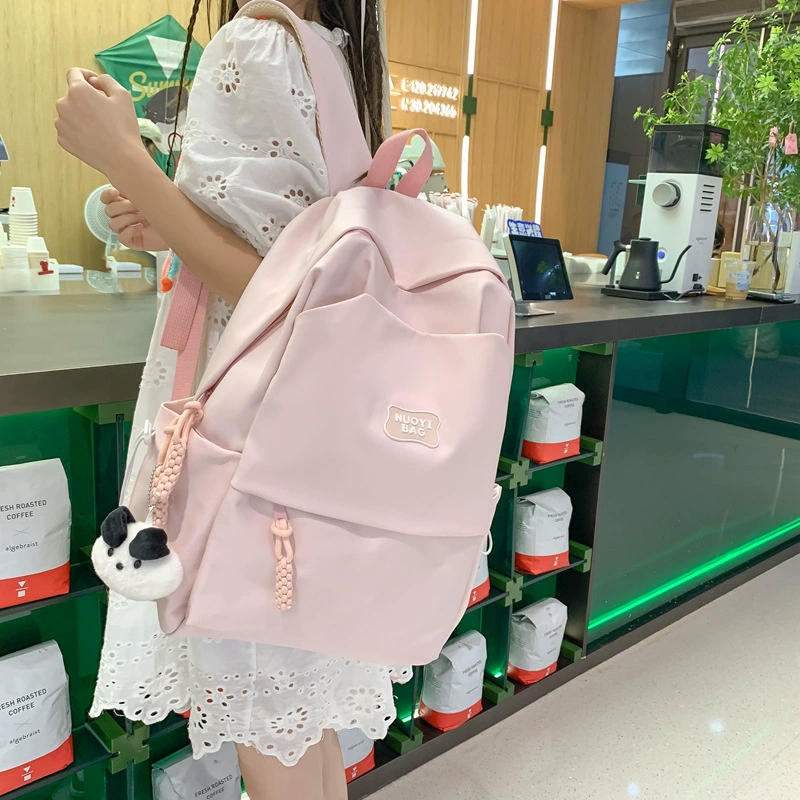Cute fresh school bag for leisure, capacious backpack, 2023, Korean style, wholesale