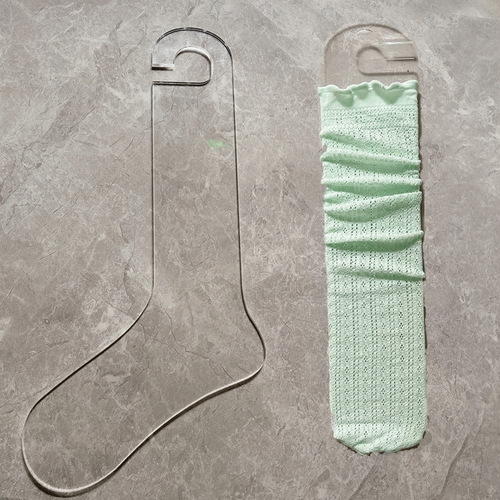 Acrylic transparent crystal sock mold adult sock board children's first-class display XY-sock board straight first-class hang