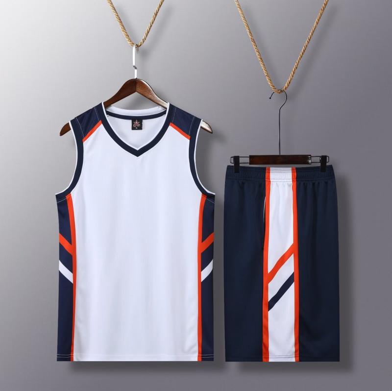 Todo el cuerpo digital inyección de tinta traje de baloncesto conjunto de aldea BA juego traje de entrenamiento se puede imprimir logotipo traje deportivo de manga corta