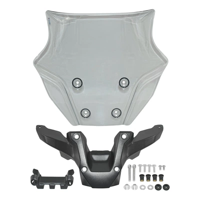 Deflector, Motorcycle front windshield - transparent-gray-style-ii