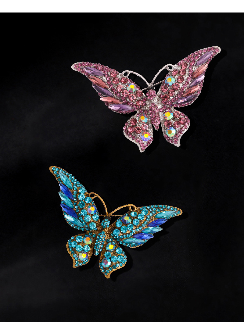 Retro Butterfly Alloy Women's Brooches display picture 1