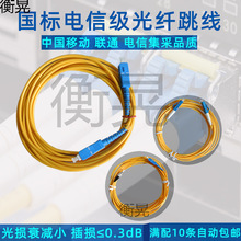 光纤跳线SC-SC大方转方圆圆FC-FC小方LC双芯跳纤圆转方尾纤单模