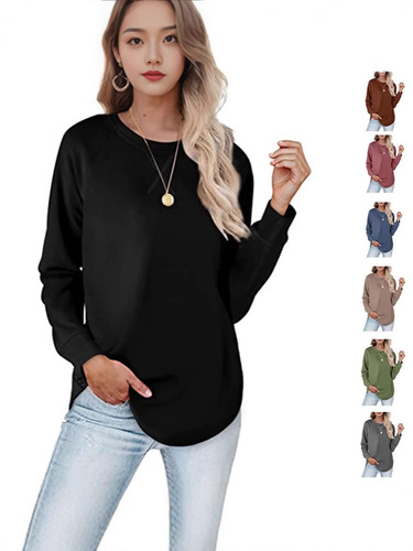 In stock! 2025 Autumn/Winter cross-border European and American Amazon bestseller—stylish, versatile, simple short-sleeved pullover casual all-match.