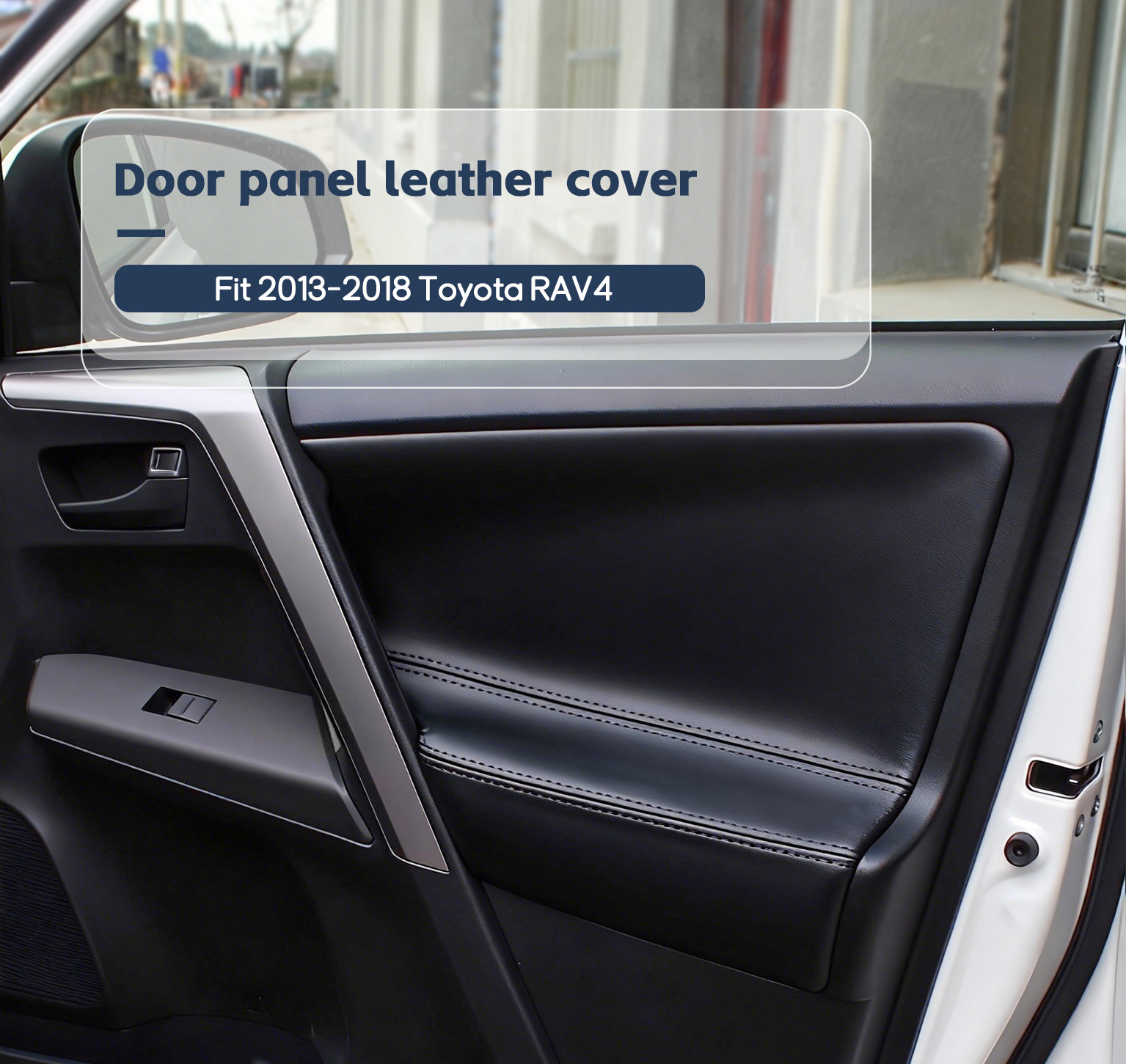 Toyota RAV4 13-19 Car Door Panel Leather Interior Modification