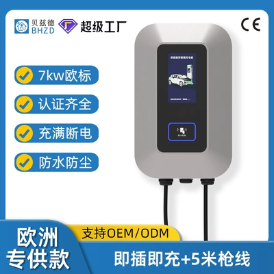 Elektrikli avtomobil şarj stansiyaları, energy electric vehicle household AC - europe-7kw-plug-and-play
