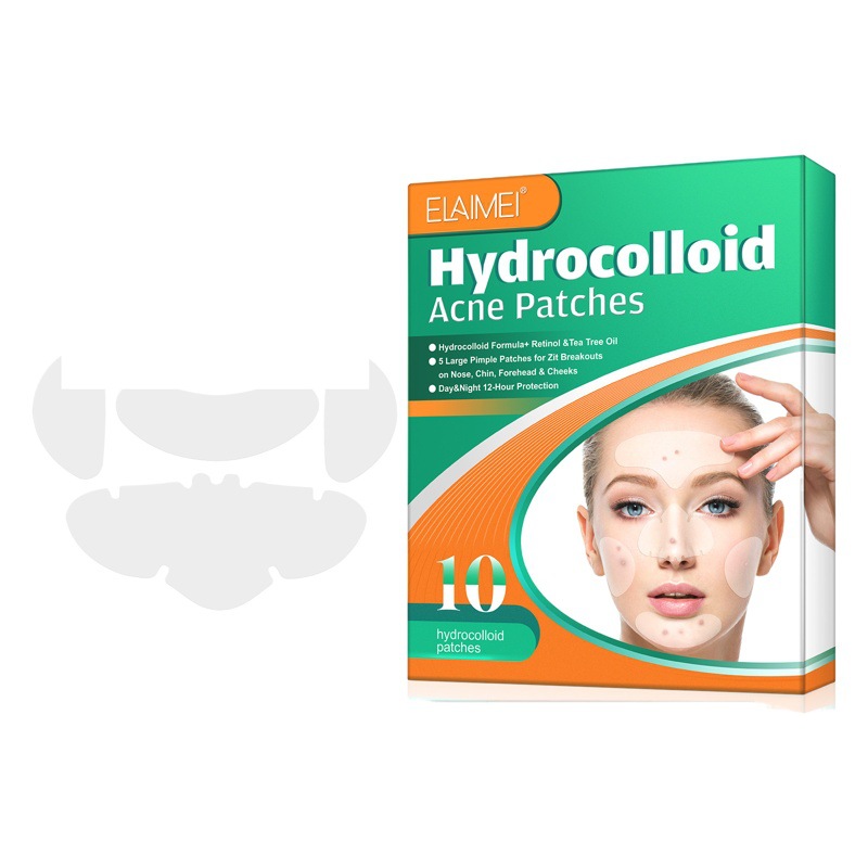 Elaimei 5in1 parche anti-Acné agua coloide parche de acné anti-Acné succión pus eliminación y decoloración marcas de acné 5 partes parche