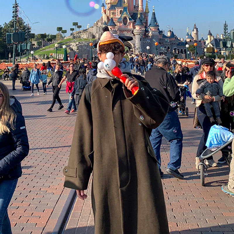 MYQ invierno Nuevo abrigo de lana de los hombres de estilo Coreano de media longitud gabardina abrigo de moda engrosada suelta top