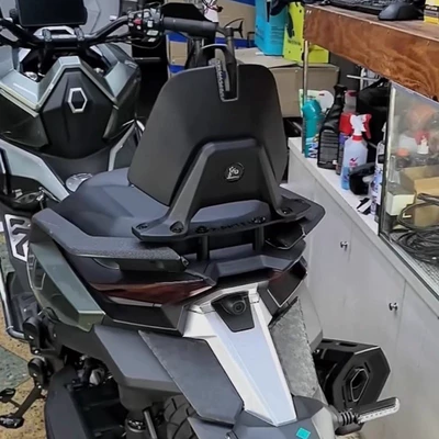 Cushion, Aluminum Alloy Backrest, Backrest – Motorcycle tail