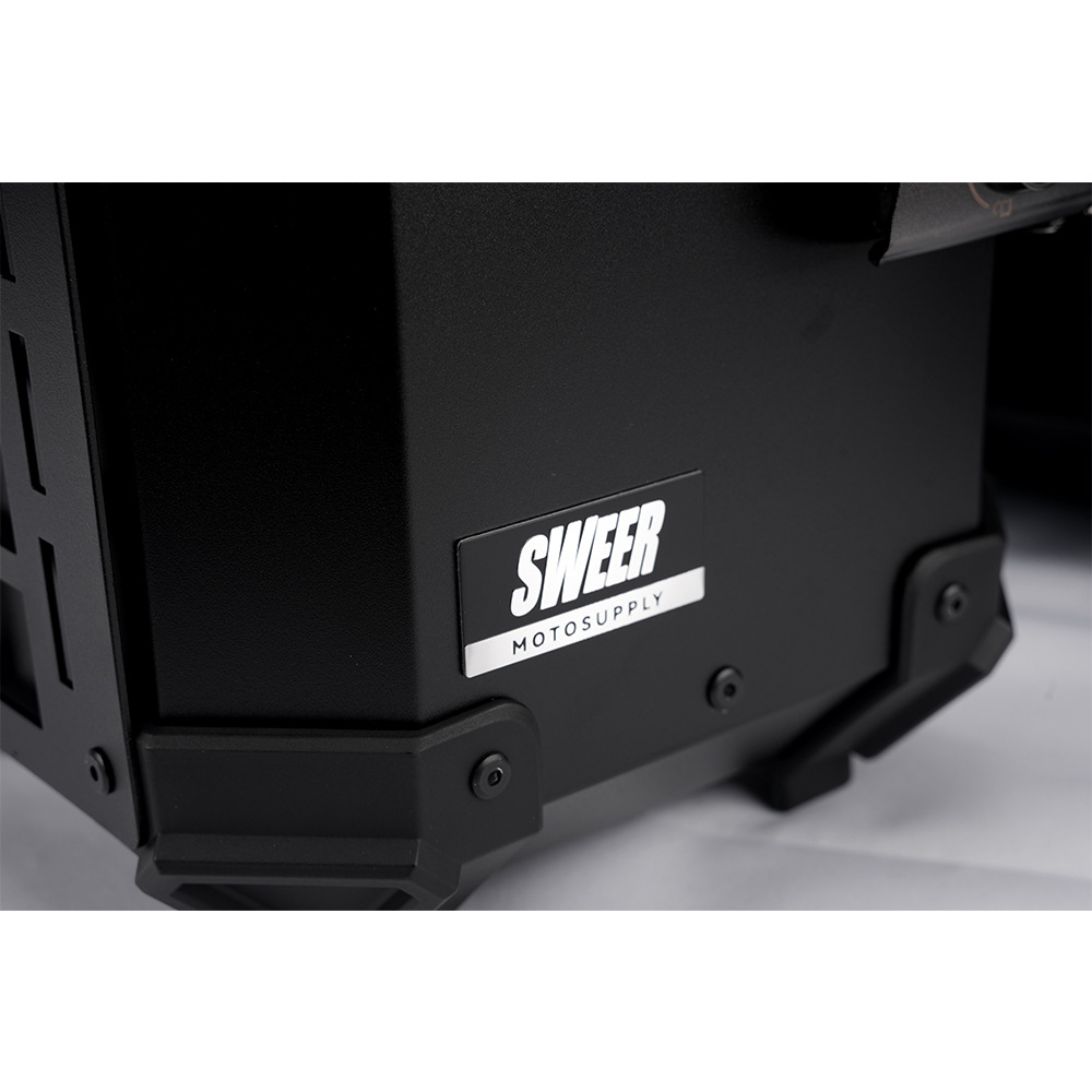 28L/35L motorcycle aluminum alloy side box universal waterproof anti-collision trunk aluminum alloy quick release three boxes
