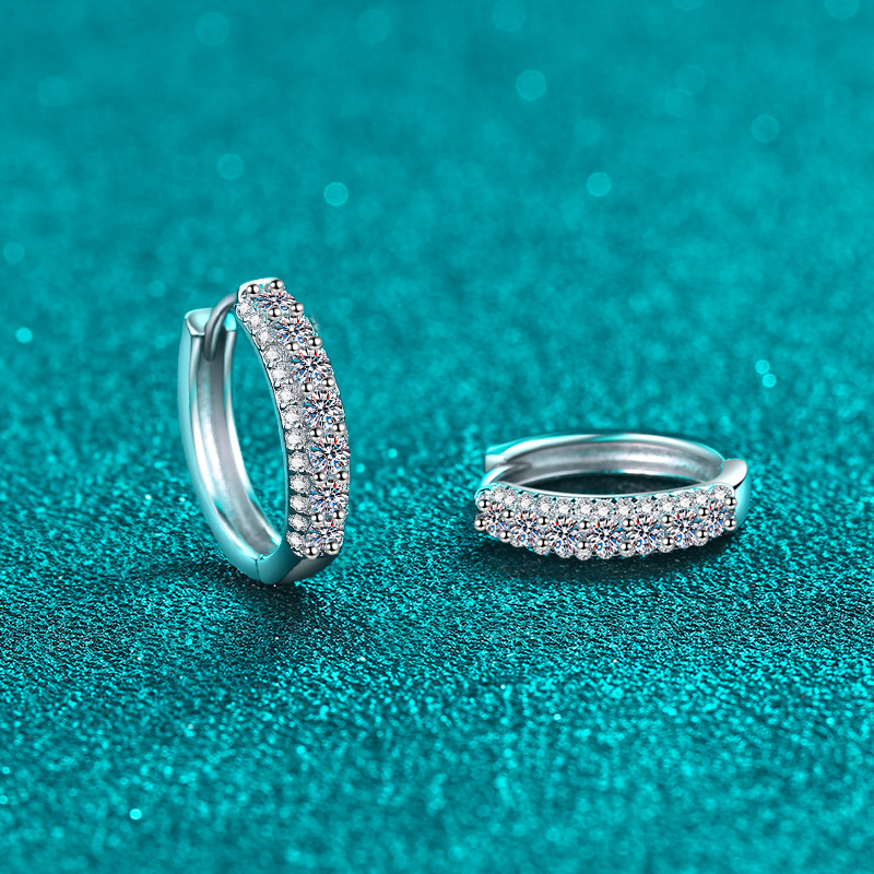 Orecchini a cerchio in moissanite colore d argento sterling donna_voghion.com