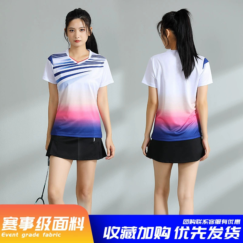 Nuevos trajes de bádminton para adultos trajes deportivos trajes de entrenamiento de voleibol masculino y femenino impresión de secado rápido
