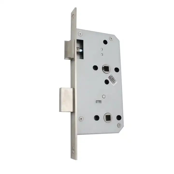 Estándar europeo 5578 cuerpo de cerradura de núcleo de baño puerta interior cerradura dividida cuerpo de cerradura de doble lengüeta centro comercial cuerpo de cerradura de baño de hotel