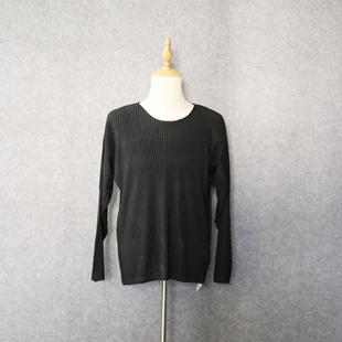 2021 Looking for Factory Small Order Customized Men's Pleated Tops Japanese Style Style Loose Stripesd Pleated Tops