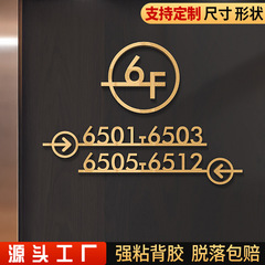 ホテルのドア番号プレート、家庭用エレベーターの階の部屋番号表示、高級B&Bボックス