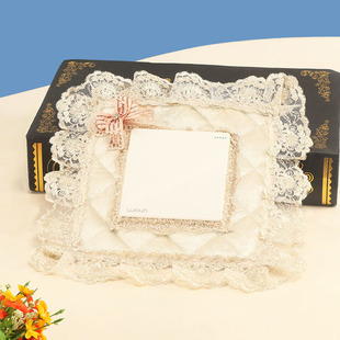 Switch Frame Cover Fabric Double Switch Sticker Socket Panel Cover Ugly Lace Beautification Protection Anti-Dirty Installation