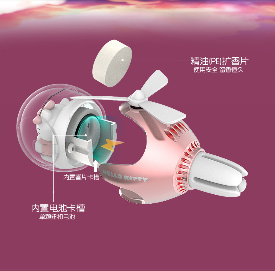 Disney Car Air Freshener Flying Ball Car Vent Cute Cartoon Ornament Car Interior Decoration Gift for Friends