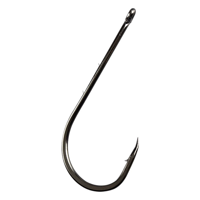 Изогнутая ручка Двойная магистраль Длинная ручка Изогнутая задняя колючая трубка Крючок для отложенного кольца с отверстиями Крючок для морской лодки Рыболовные снасти