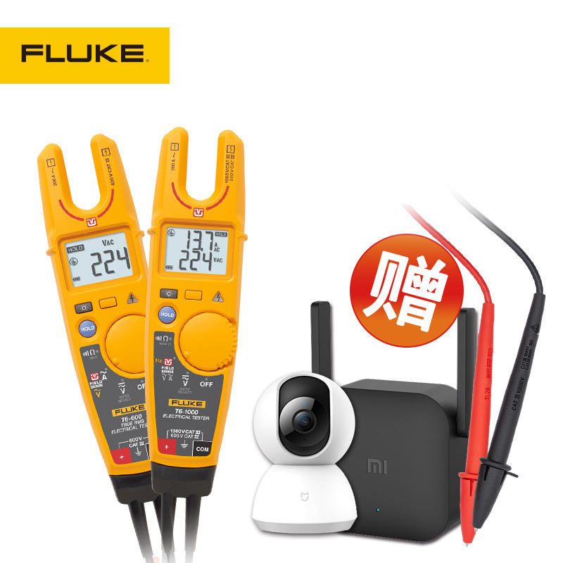 福禄克数字钳形表Fluke T6-600/T6-1000非接触式电流电压钳形表