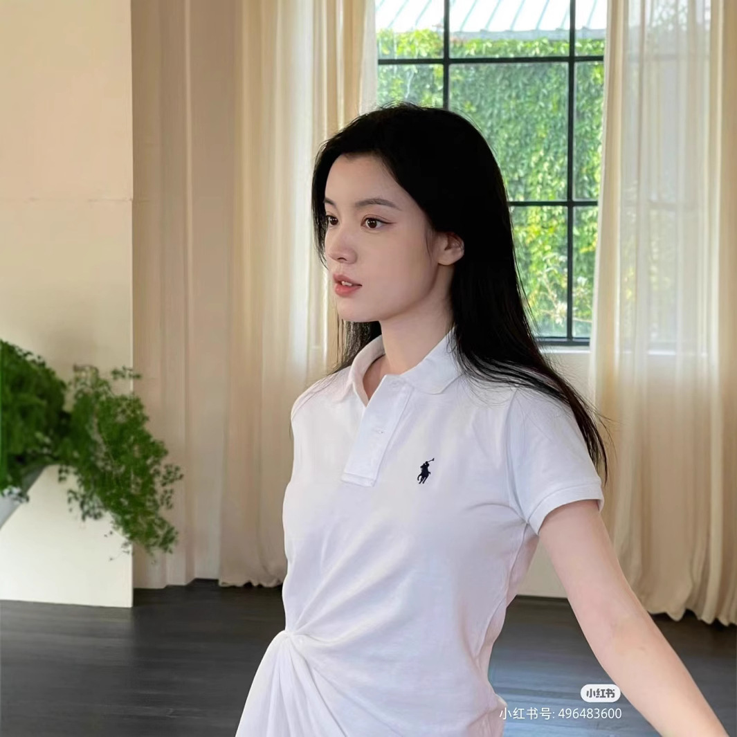 【ハイバージョン RLラフポニー クラシックベーシックポニー刺繍ラペルPOLO 男女兼用半袖ルーズTシャツ】