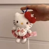 Красное платье в горошек, яблоко, KT