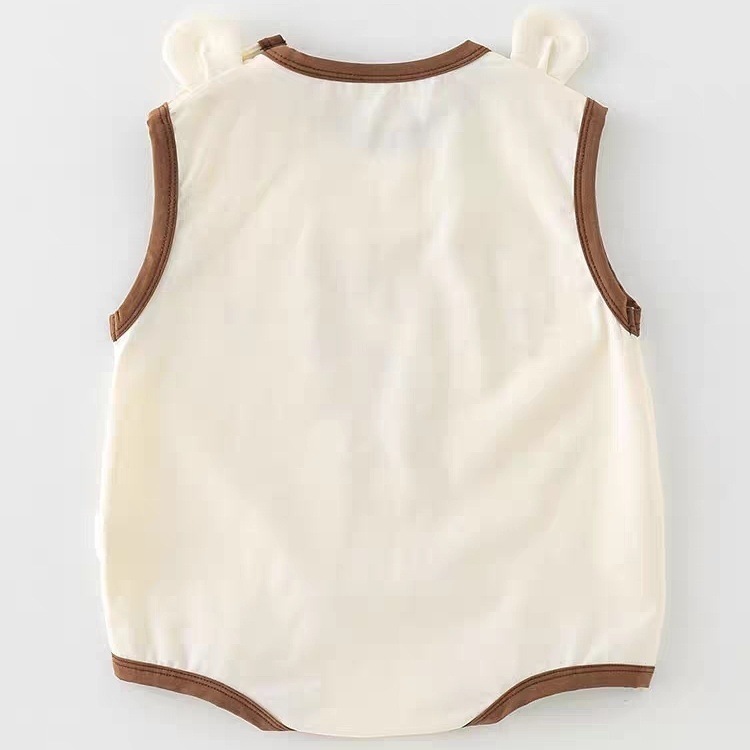 Chaleco de bebé, triangulo, ropa de verano, hombres y mujeres recién nacidos, entrepierna abierta, ropa de una pieza, ropa de salida, estilo fino de verano